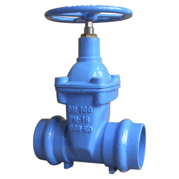 Socket resilient seated gate valve, PN10/16